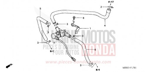AIR INJECTION CONTROL VALVE CBR600FS2 de 2002